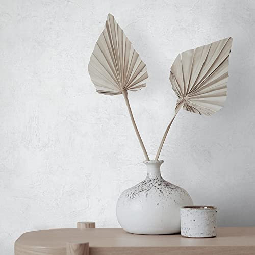 marburg Strukturtapete Weiß Putzoptik Betonoptik Industrial Modern Uni für Wohnzimmer Schlafzimmer 10,05 x 0,53 Made in Germany