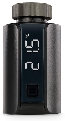 Homematic IP Smart Home 156650A0 - Termostato digitale per termosifone, controllo tramite app, Alexa, Google Assistant, facile installazione, risparmio energetico