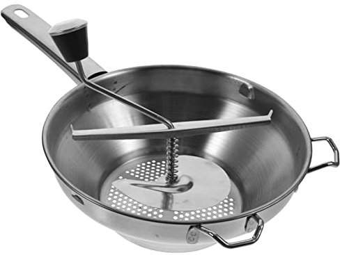1pc Stainless Steel Masher Tomato Strainer Flour Mill Vegetable Masher Masher Garlic Crusher Grape Avocado Masher Manual Potato Presser Plantain Handheld to Rotate