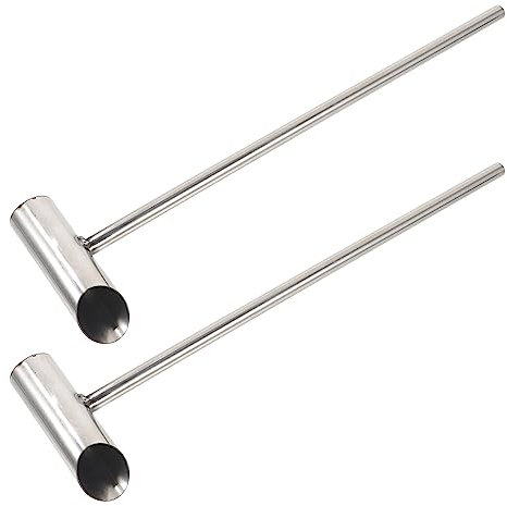 Kichvoe Zuckerlöffel Edelstahl 2er-pack Ergonomisches Design Einfach Zu Verwenden Und Zu Pflegen