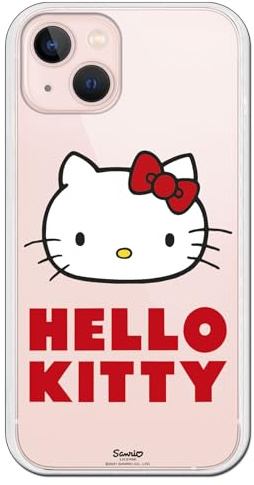 Personalaizer Cover flessibile compatibile con iPhone 15 Logo Hello Kitty