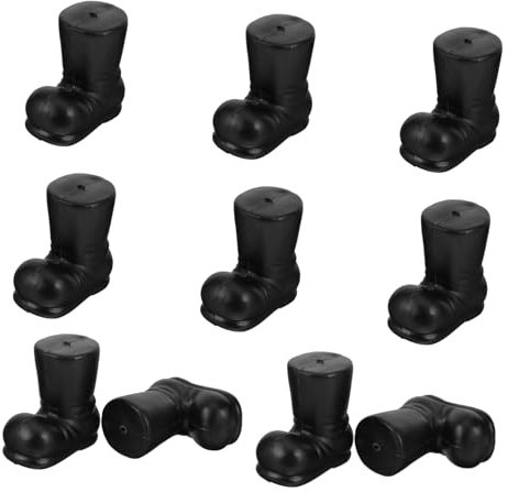 GOOHOCHY 10 Stück Weihnachtsmannstiefel Ornamente Weihnachtliche Deko Schuhe DIY Bastel Weihnachtsmannstiefel