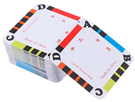 HOODANCOS 100stücke Webkarten Aus Papier Für Tablet-weben Diy-webtablett Zubehör Bastelwebkarten Für Handwerk