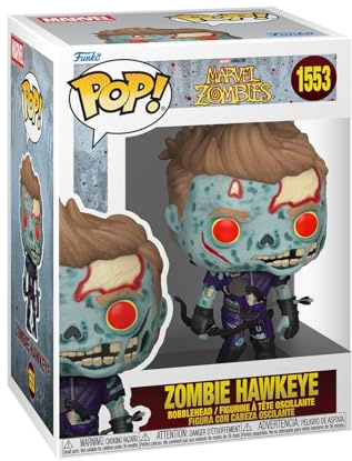 Funko Pop! Marvel: Marvel Zombies - Zombie Hawkeye | Merchandising Oficial de Superheroes - Figura de Vinilo Coleccionable para Decoración - Regalo Friki de Cumpleaños