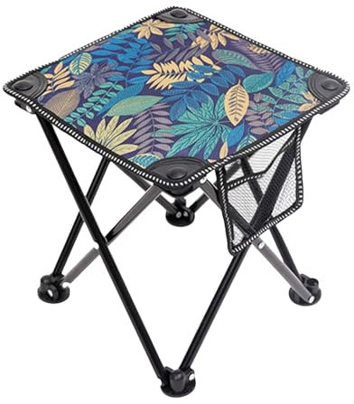 Generisch 2025 Neu Klapphocker Leichter Faltbarer Tragbarer Stuhl, Klein Angelhocker, Kompakter 4-Bein-Hocker Stühle Strand Campingstuhl für Outdoor Wandern, Angeln, Gartenarbeit