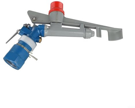 NbgrvB 360 Grad verstellbarer Bewässerungssprinkler, 1 Zoll Zinklegierung Großflächiges Wassersprühgerät, für Rasengarten, Landwirtschaft, mit 35-40 Metern Abdeckung