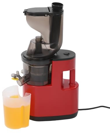 500W Entsafter 304 Edelstahl Elektrischer Entsafter Ausgangsdrehzahl 60-80 U/Min Rot Fruchtentsafter 5.51 * 3.15Inch Fütterungsöffnung Slow Elektrische Saftpresse 400 Ml Auffangbehälter Mit Reinigungs