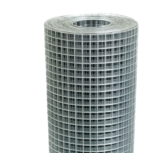 HAGO 24 | Alambre para aviario | galvanizado | acero | 10 x 1 m | 12 x 12 mm | 0,7 mm | malla de alambre | recinto para animales | aviario | cubierta | rejilla protectora | jardinería