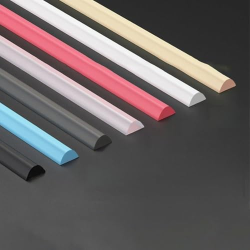 Striscia di separazione flessibile in silicone per bagnato, per bagno, doccia, pavimento, barriera contro l'acqua, guarnizione per controllo dell'acqua della doccia senza ricci, blu 200 cm