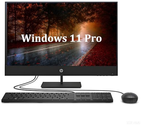 HP ProOne 600 G1 All in One Desktop Computer PC, Mit 21.5-Zoll-Monitor, Intel Core i5-4570T, 8GB RAM, 128GB SSD, US QWERTY Tastatur, WiFi, Bluetooth, Windows 11 Pro (Generalüberholt)