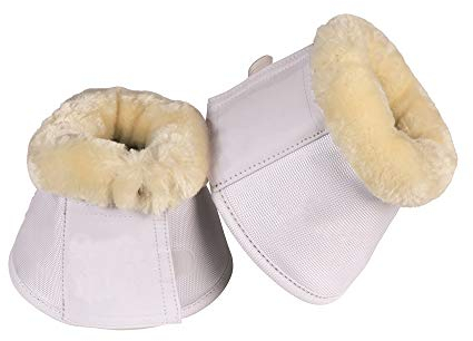 Eskadron Hufglocken FAUXFUR, Sprungglocken  Classic Sports FS 18  Farbe weiß, Größe S