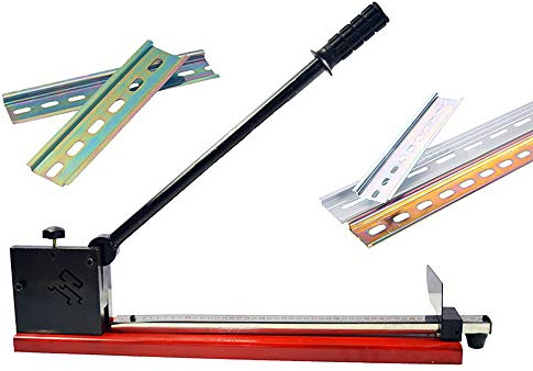 TECHTONGDA 3 Groove Manual Din Rail Cutter for Aluminum Alloy&Steel Rail with Scale
