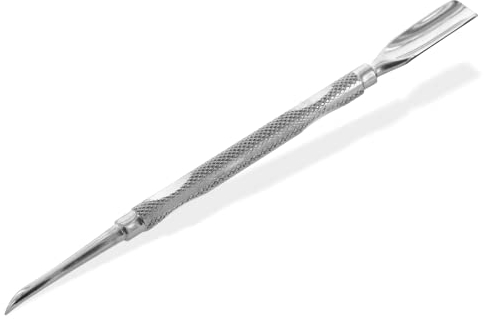 OTTO HERDER MANICURE Doppelinstrument 13,5 cm, Nagelhautschieber und Nagelreiniger aus Edelstahl für Bearbeitung Nagelhaut, Fingernägel Fußnägel