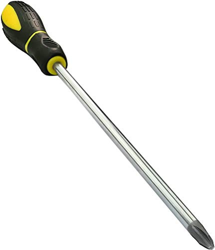 AERZETIX - Cacciavite a croce da incasso PH3 8x200mm per vite Phillips - Punta Magnete/Magnetica - Impugnatura antiscivolo bimateriale - Lama in acciaio/CR-V/-S2 - C45647