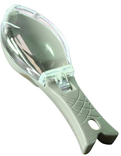 Cabilock Écailleur De Poisson De Cuisine Brosse Peau De Poisson Dissolvant D'écailles De Poisson Peeling De Peau De Poisson Outils De Pêche Au Câble Acier Inoxydable avec Couverture Homme