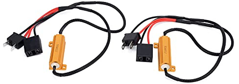 LED-Decoder 2pcs H7 LED Decoder 50W 6ohm Lastwiderstand Flash Error Canceller Anti-Flicker-Widerstand Ersatz für Autoscheinwerfer Blinker
