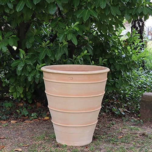 Palatina Céramique XXL - Pot de fleurs - Fabriqué à la main - En terre cuite - Résistant au gel - Grand pot à fleurs pour le jardin, le balcon ou la terrasse Yucca (70 cm)