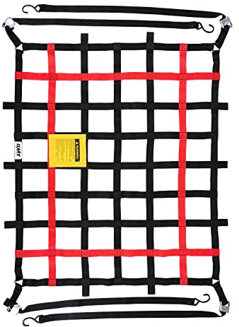 Orion Motor Tech Cargo Net for Pickup Truck Bed, 3.5'x4.2' Truck Short Bed Net for SUV ATV Oil Rig Cargo Rack, Heavy Duty Mesh Cargo Netting for Pickup with S-Hook Straps Tie Down Strap Bungee Cord