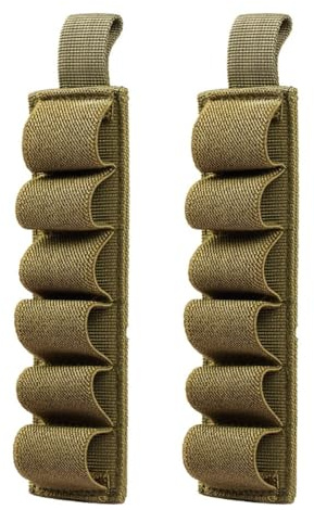 MiOYOOW 2PCS Shell Holder, Custodia per Munizioni Portatile per cartucce per Fucili da Caccia per 6 Colpi