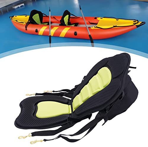 Esyogen Paddleboard Sitz, Universal, 2 vordere Gurte und 2 hintere, Extra dicke Schaumstoffsitz, 50.5 x 45 cm (W.H), Schwarz+Fluoreszierend