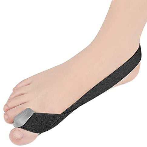 Correttore per Borsite Dell'alluce Valgo, Cintura Elastica Singola per Correttore Dell'alluce Valgo, Separatori per Dita dei Piedi in Silicone per Dita Sovrapposte Dell'alluce (S)