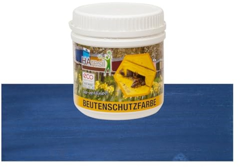 Beutenschutzfarbe Lasur 0,5 KG für Bienenbeuten Imkerei Imker Bienen, Blau (0,5 KG)