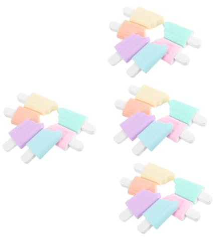 Operitacx 24stücke Highlighter Eiscreme-form Lustige Tragbare Textmarker Für Schüler Und Kreative Notizen Lesen Zeichnen Und Markieren Von Büchern