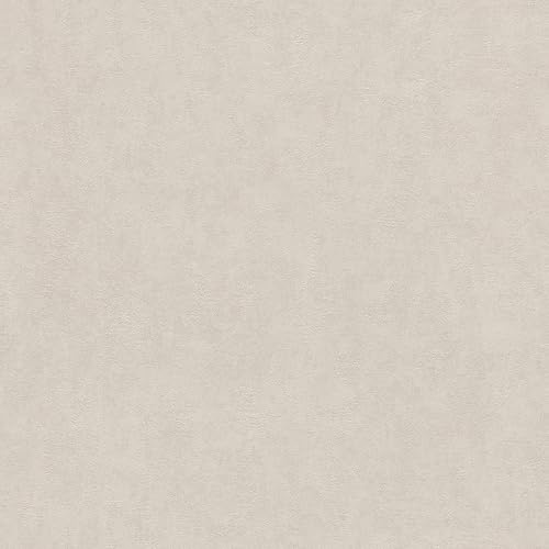 Rasch Tapet 285109 – enfärgad tapet med fin gipsstruktur i beige, enfärgad tapet – 10,05 m x 0,53 m (L x B):