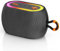 JYX Enceinte Bluetooth Portable, Haut Parleur Bluetooth Portable avec Lumières, Son Stéréo Puissant, Appairage TWS, Port Bluetooth/USB/TF Carte/AUX, pour Soirées Plage/Maison/Fête/Voyage, Noir