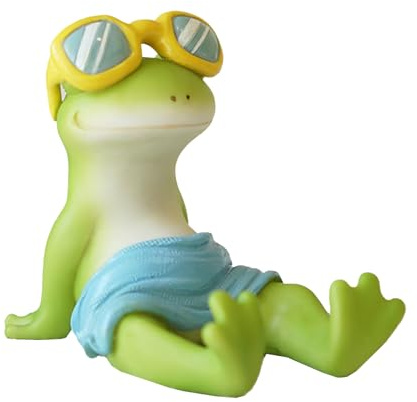 Tomotato Handyhalter, Niedlicher Frosch Handyhalter aus Harz mit Ständer für Smartphones, Mehrzweck Handyhalterung für Büro, Nachttisch, Esstisch, Kinderzimmer, Dekoration für Tierfans
