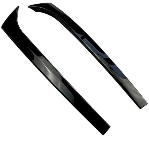 DZSQOMHGD Heckspoiler 2007 Bis 2014 Für Mercedes Für Benz C-Klasse Für W204 Für Variant Wagon C200 C260 Heckscheiben-Seitenspoilerverkleidung ABS Glänzend Schwarz Auto Heck Spoiler