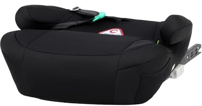 capsula® Sitzerhöhung JR-4-i-Fix i-Size ISOFIX Autokindersitz Pkw schwarz | R129 zertifiziert (125-150 cm). Vorwärtsgerichtet mit ISOFIX & Autogurt in Jupiter Schwarz. Polyester-Polsterung.