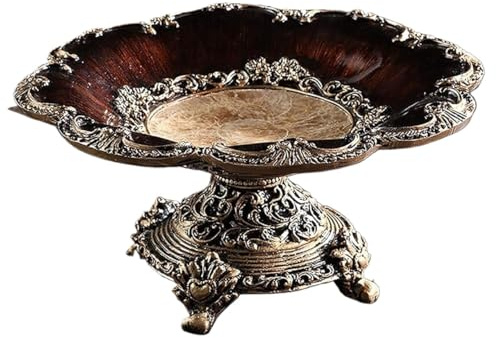 SUWOOPH Fruteros,Puesto De Frutas,Cesta De Frutas,Bandeja Grande for Servir for Frutas Panes Aperitivos,Frutero De Pedestal Decorativo,Tazón De Centro De Mesa Vintage De Granja