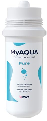 BWT MyAqua - Cartuccia filtrante per acqua, filtra cloro, piombo e rame, per tutte le testine filtranti BWT AQA Drink e MyAqua