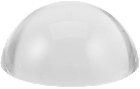 GARVALON Sfera di Cristallo Trasparente 6 CM Mezza Cupola in Vetro Decorativa per Scrivania Fermacarte e Mappamondo da Tavolo Accessorio Elegante per Casa Ufficio e Fotografia