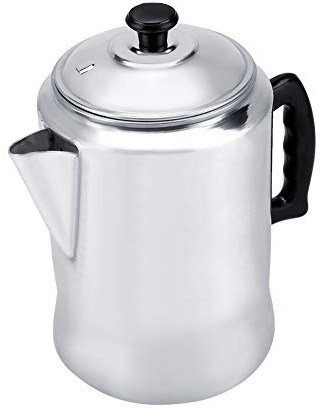 HEEPDD Coffee Maker Aluminum Coffee Percolator, Classic Design, Mirror Finish, 5.5x5.5x9.4in, for Induction Cookers, 458g and Tea Supplies