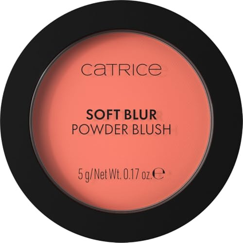 Catrice Soft Blur Powder Blush, Matte Finish, Vegan (020 | Coral Cloud)