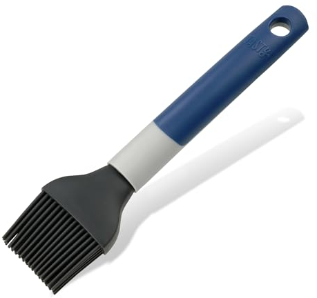 Tasty Pincel de Pastelería para Extender Aliños y Glaseados y para Engrasar Moldes, Silicona Platino, Resistente hasta +230ºC y Apto para Lavavajillas, 20 cm, 1 ud.