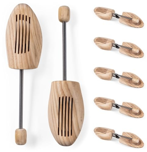 Blumtal® Schuhspanner für Damen und Herren aus Echtholz im 2er Set - Knickschutz Schuhe - Schuhstrecker Kiefernholz - Schuhspanner Herren - Schuspanner Damen - Shoe Tree- Schuhstrecker - Gr. 44-45