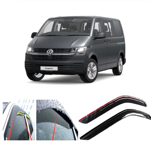 AC Wow 2X Windabweiser für Volkswagen Transporter T5 T6 T6.1 2003 2004 2005 2006 2007 2008 2009 2010 2012 2013 2014 2015 2016 2017 2018 2019 2020 2021 2022 2023 2024