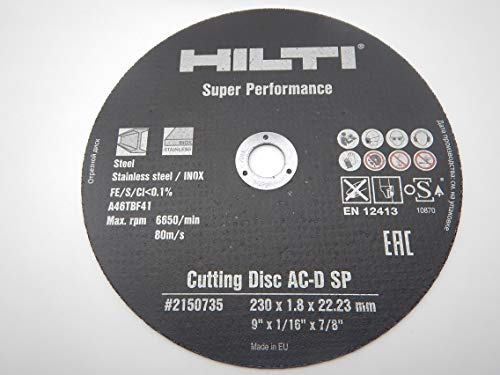 HILTI TRENNSCHEIBE FLEXSCHEIBE 230x1,8mm SP METALL EDELSTAHL (1)