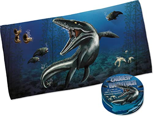 Lutz Mauder Zauberhandtuch * Unterwasser Dinos * als Geschenk oder Mitgebsel | 40031 | Dino Dinosaurier Kinder Mitbringsel Baden Spaß Spiel Handtuch Badehandtuch