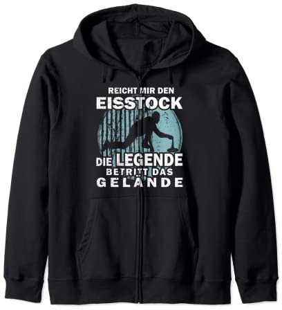 Reicht mir den Eisstock Stockschützen Kapuzenjacke
