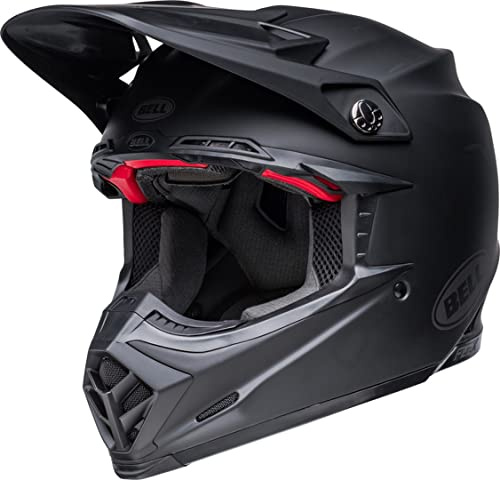 Bell Moto-9S Flex Solid ECE – Motocross Helmet – ECE 22.06 Certified – Offroad Protection Helmet – Flex Impact Management – Velocity Flow Ventilation – Flying Bridge Visor – Matte Black, Size: OS
