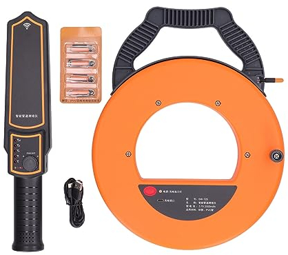 Rohrsucher, Wasserrohr-Verstopfungsdetektor für PVC-Kunststoff-Metall, 20 M Reichweite, Wandscanner, Sanitär-Werkzeuge