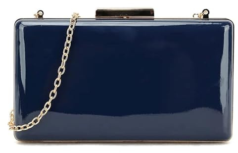 UShopUK Plain Patent Leather Hard Case Bridal Prom Wedding Evening Clutch Party Purse Hand Bag