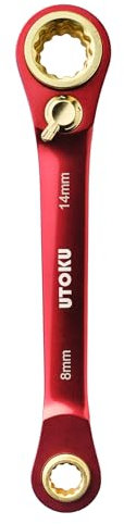 UTOKU TOOLS - 4-in-1-Ratschenschlüssel (Rotgold) UT-4in1-8-14
