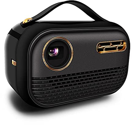 YADECL Mini proyector DLP portátil al aire libre cine en casa para smartphone