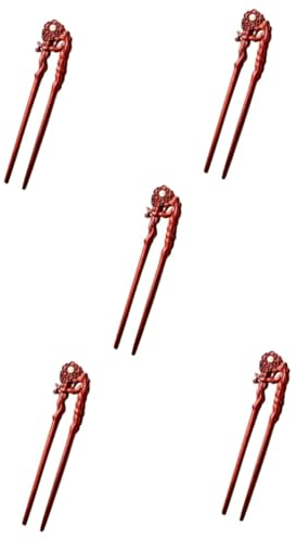 Housoutil 5St Haarnadel aus Holz breit Haarstäbchen für langes Haar Haargabeln hanfu Haarklammer Haarspangen Haarstyling-Accessoires Haarstock Dropshipping Haarschmuck China Essstäbchen Mann