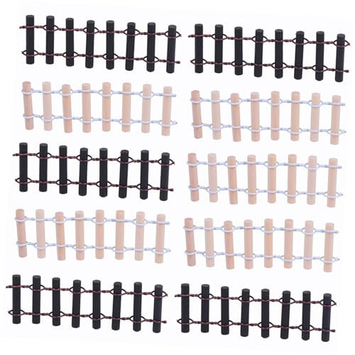 VANZACK 20 Stk kleiner Zaun Mini Lattenzaun kleiner Gartenzaun country style kreativität weihnachtsdeko feenhafter Gartenzaun Minizaun Miniatur Zubehör Dekorationen Spielzeugzimmer Draht